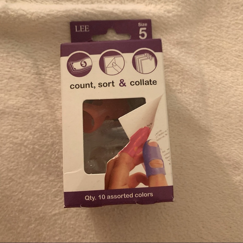 3/$25 Lee Micro Gel Grip set of 10 finger covers